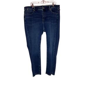 💥Talbots High waisted Slim Ankle Jeans Stretch Denim Medium Wash 16W